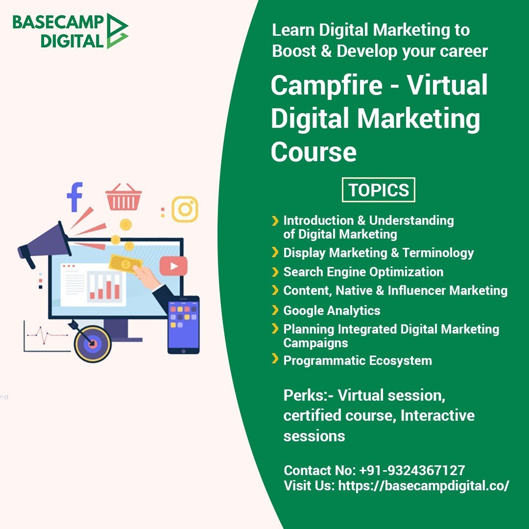 Best Online Digital Marketing Course with Certification  BaseCamp Dig